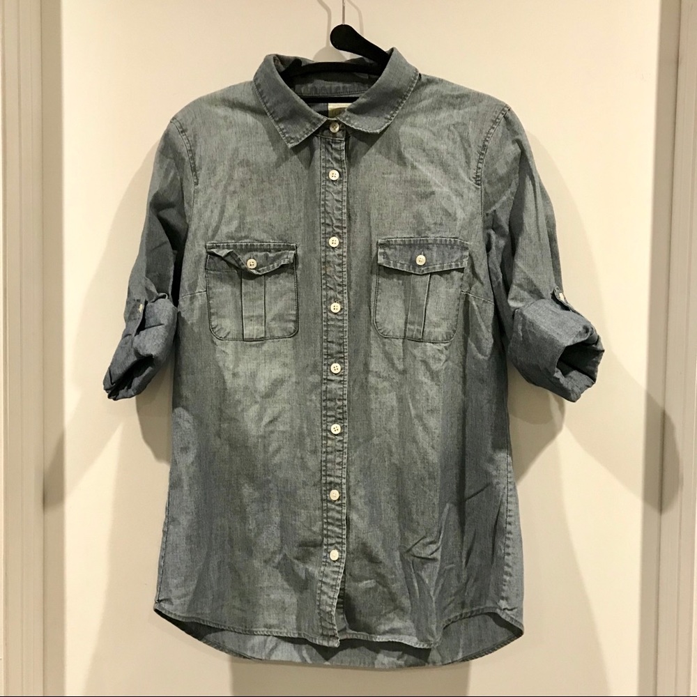 Brand New J Crew Chambray Button-Down Shirt